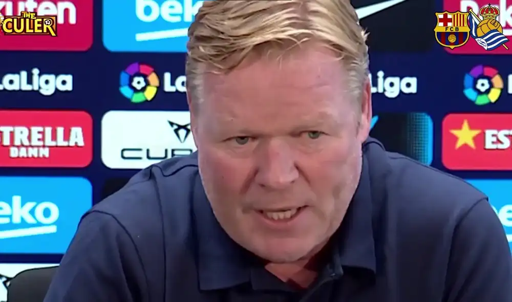 Ronald Koeman, DT del Barcelona, quiere un delantero más, tras la salida de Messi. Foto: Mundo Deportivo