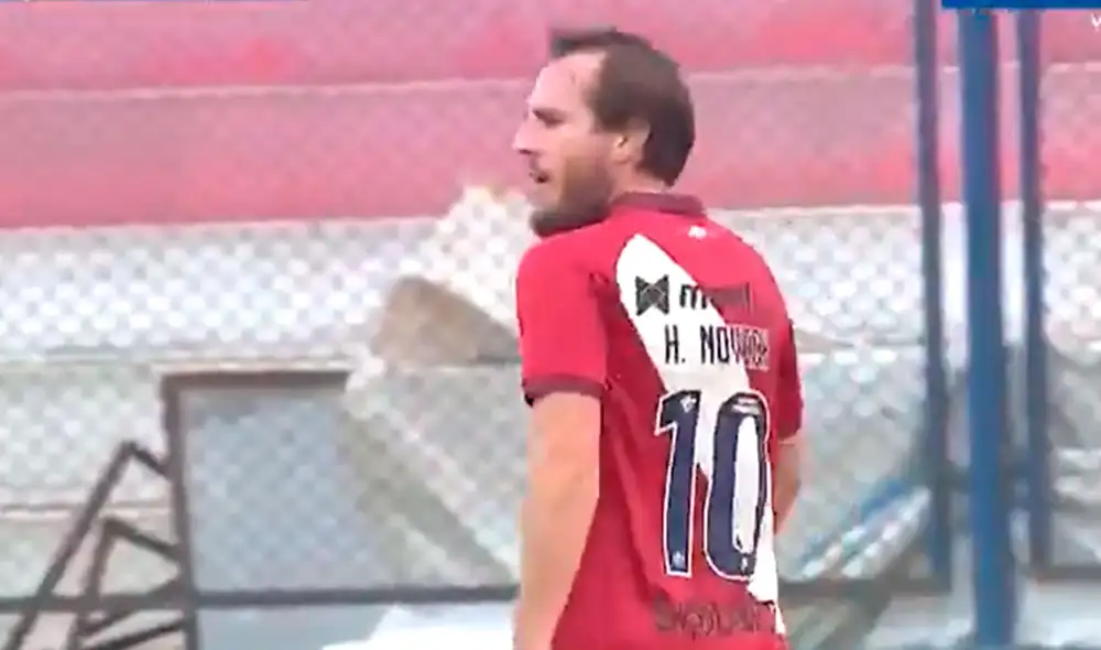 Hernán Novick lleva nueve goles en la Liga 1 con la camiseta de Universitario. Foto: captura Gol Perú