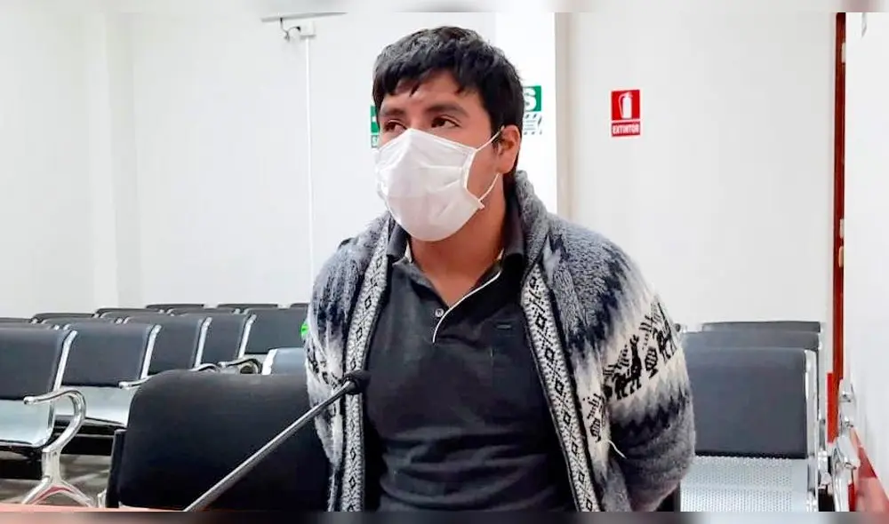 Luis Javier Bustamante Villanueva es acusado de feminicidio. Foto: Corte de Justicia de Cajamarca.