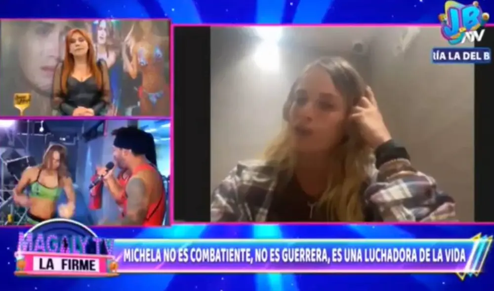 Michela Elías reveló que atraviesa por un complicado momento. Foto: captura de ATV Michela Elías reveló que atraviesa por un complicado momento. Foto: captura de ATV