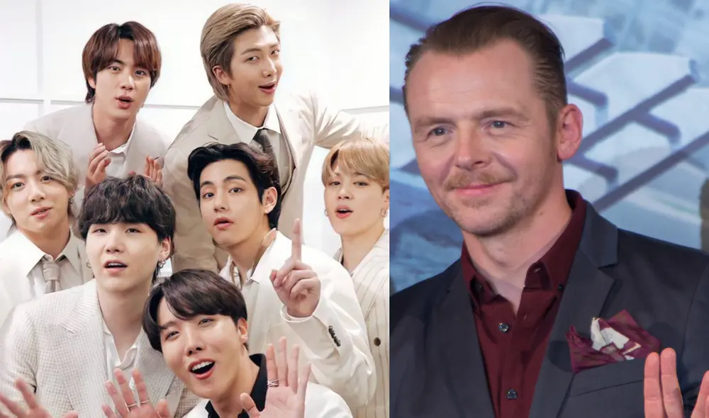 Otras celebridades miembros de ARMY, además de Simon Pegg, son: John Cena, Halsey y James Corden. Foto: composición Diario La República / Big Hit