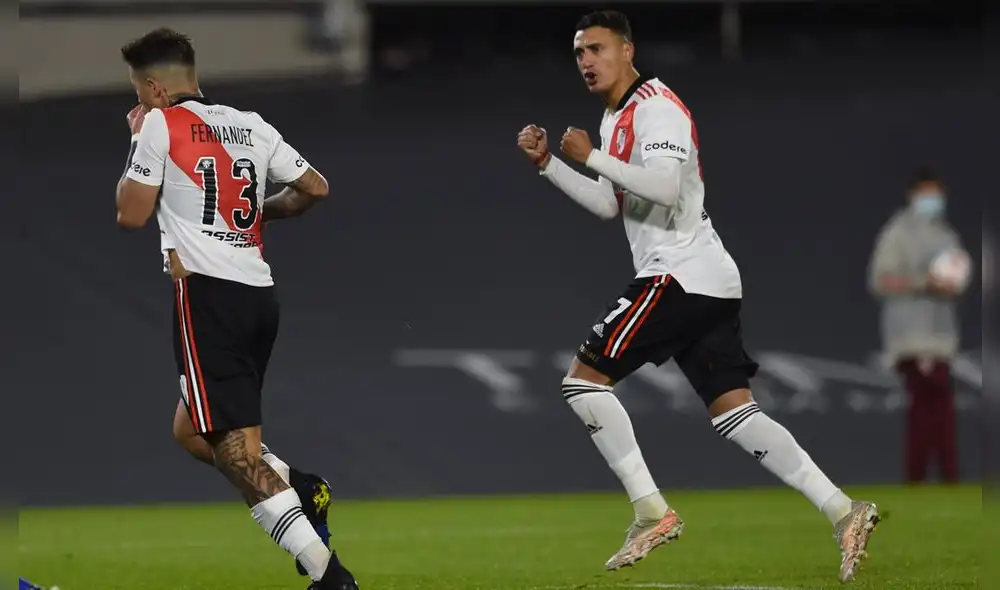 River Plate se impuso por 2-0 ante Vélez Sarsfield por la sexta jornada de la Liga Profesional Argentina. Foto: twitter/ Club Atlético River Plate. River Plate se impuso por 2-0 ante Vélez Sarsfield por la sexta jornada de la Liga Profesional Argentina. Foto: twitter/ Club Atlético River Plate.