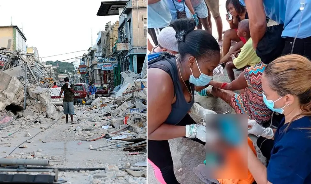 300 especialistas de Cuba laboran en los 10 departamentos de Haití insertados en 18 hospitales comunitarios. Foto: composición/AFP/@BrunoRguezP 300 especialistas de Cuba laboran en los 10 departamentos de Haití insertados en 18 hospitales comunitarios. Foto: composición/AFP/@BrunoRguezP