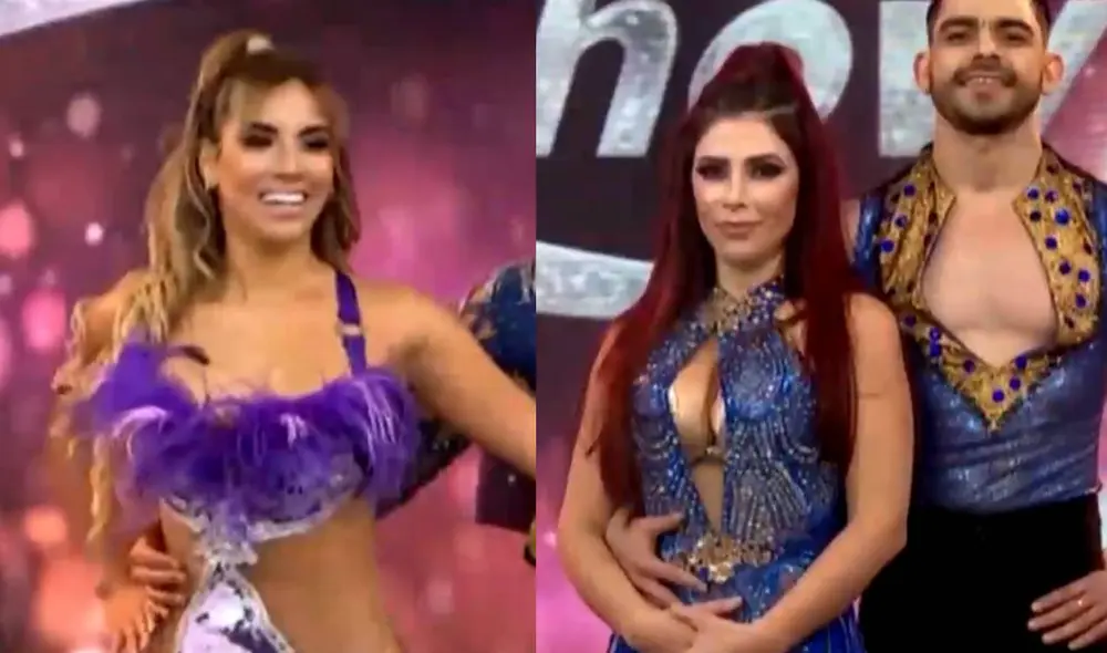 Gabriela Zárate y Milena Zárate se enfrentan en Reinas del show. Foto: captura de América TV