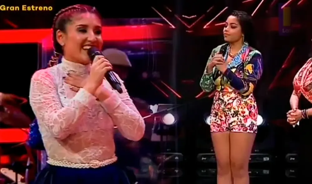 La intérprete de "Mashup peruano" destacó el talento de su contrincante tras la batalla de canto que tuvieron. Foto: captura/Latina