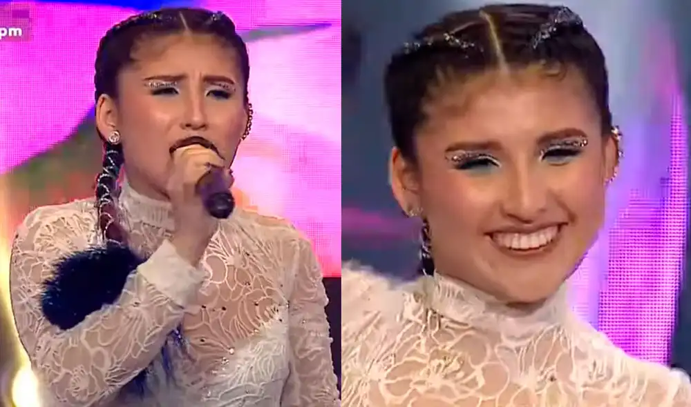 Tras su presentación en el conciertos de eliminación en La voz Perú, Milena Warthon fue salvada por su entrenadora Eva Ayllón. Foto: captura de Latina