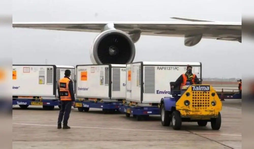 Para este jueves 19, también está confirmado el arribo de un nuevo lote de 594.360 dosis del laboratorio Pfizer. Foto: Andina