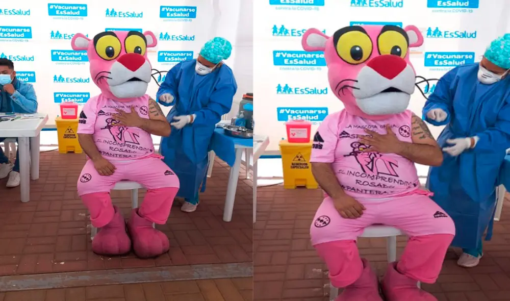El sujeto sorprendió a quienes asistieron al local de vacunación. Foto: captura de Facebook El sujeto sorprendió a quienes asistieron al local de vacunación. Foto: captura de Facebook