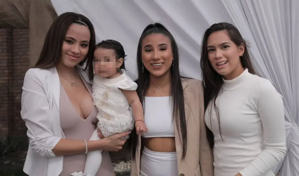Samahara Lobatón junto a su hija y sus hermanas Melissa y Gianella. Foto: Samahara Lobatón junto a su hija y sus hermanas Melissa y Gianella. Foto:
