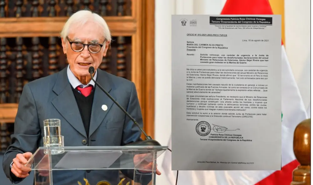 Oficio se suma a una moción de interpelación que ya había sido presentada contra Héctor Béjar. Foto: GLR.