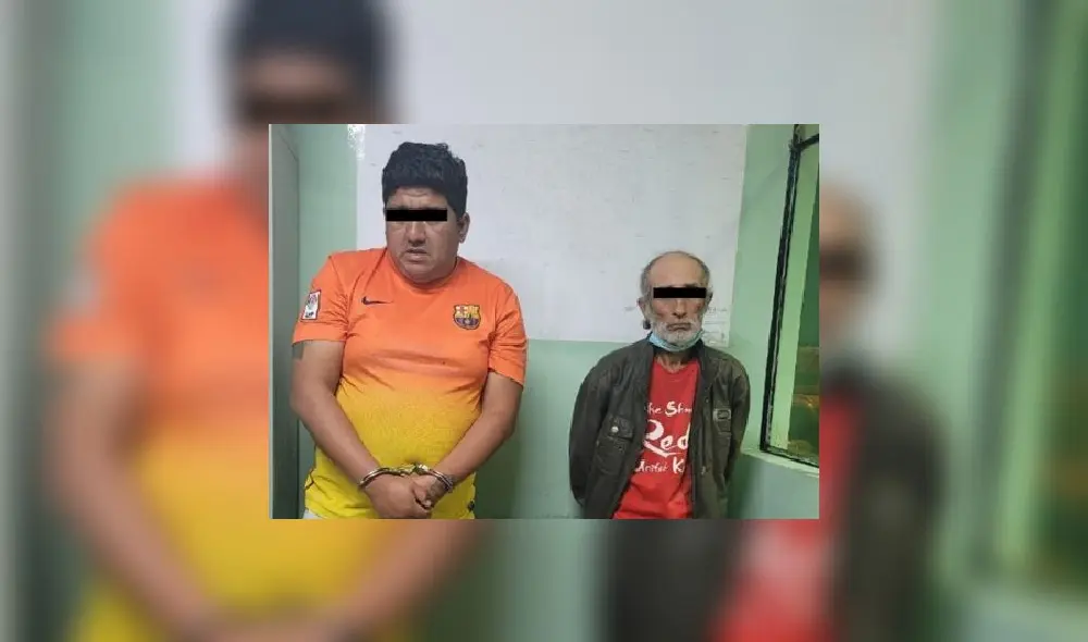 José Medina y Luis Vargas fueron intervenidos con “ketes” de PBC. Foto: PNP José Medina y Luis Vargas fueron intervenidos con “ketes” de PBC. Foto: PNP