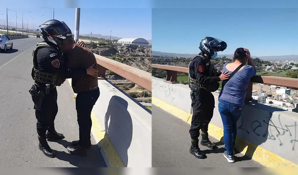 Agentes de la unidad Los Halcones conversan con las personas para ayudarlos a reflexionar.