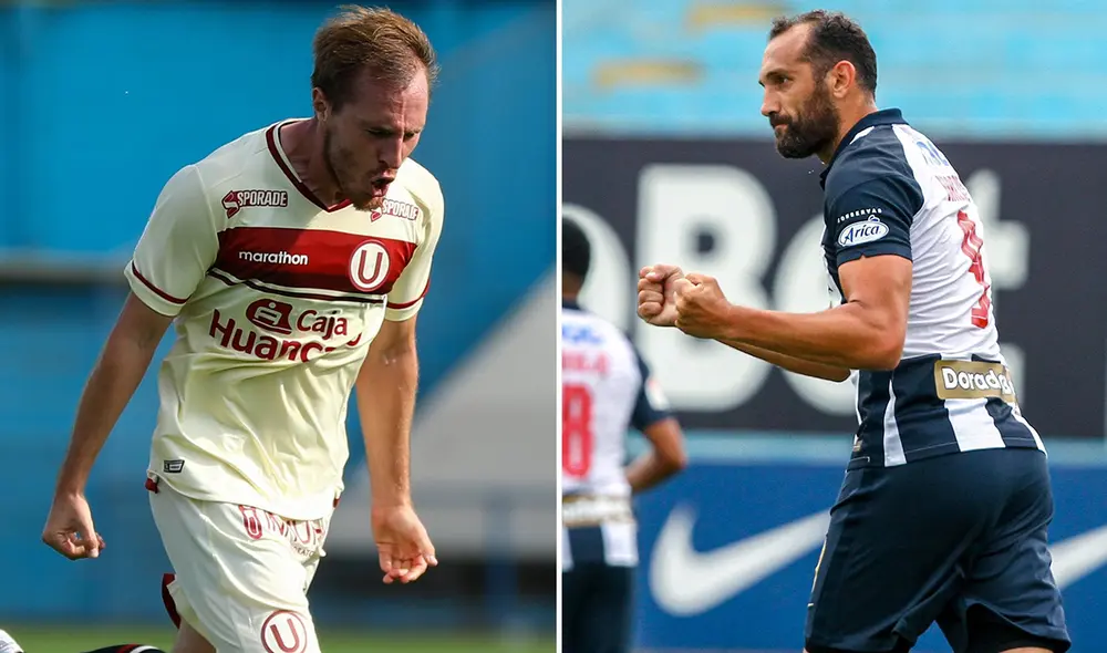 Hernán Novick y Hernán Barcos llegaron este año a Universitario y Alianza Lima, respectivamente. Foto: composición/FPF Hernán Novick y Hernán Barcos llegaron este año a Universitario y Alianza Lima, respectivamente. Foto: composición/FPF