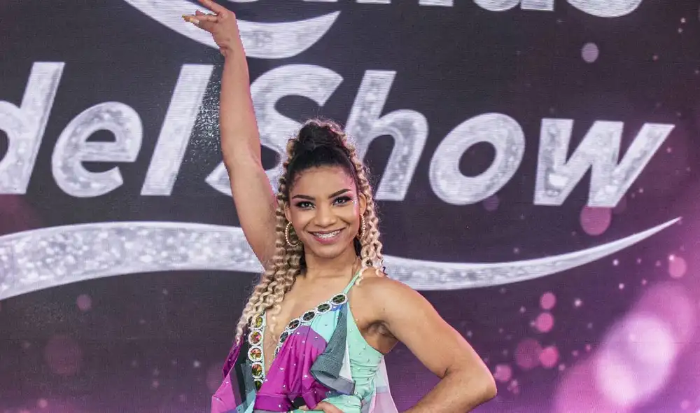 Carla Rueda orgullosa de haber llegado a la semifinal de Reinas del show. Foto: difusión
