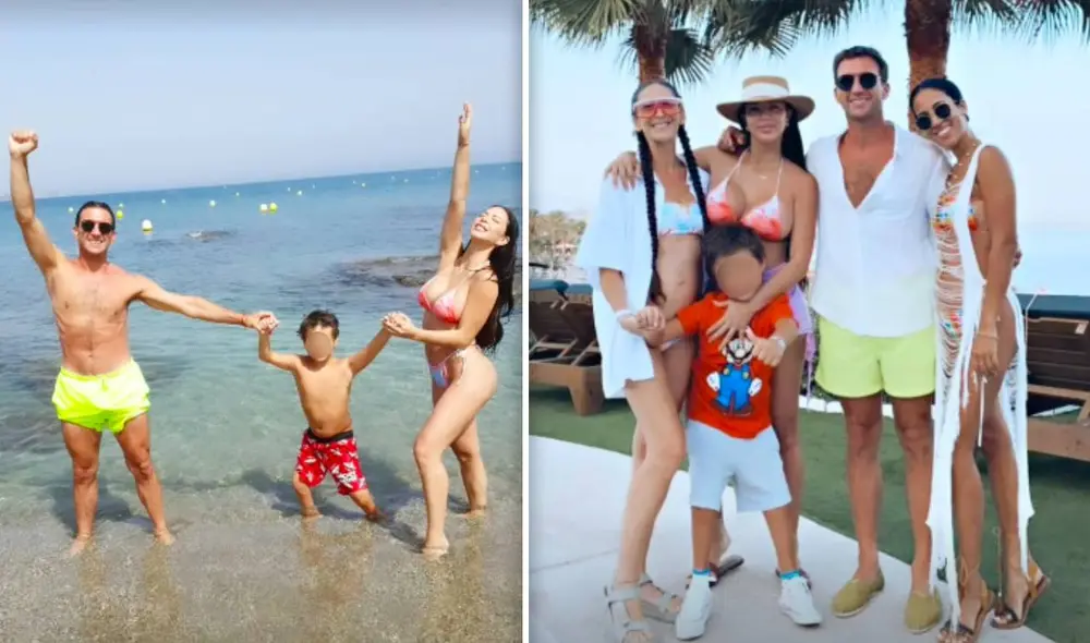 El ex conductor de televisión publicó divertidas imágenes junto a su engreído y también un retrato familiar. Foto: composición Instagram El ex conductor de televisión publicó divertidas imágenes junto a su engreído y también un retrato familiar. Foto: composición Instagram