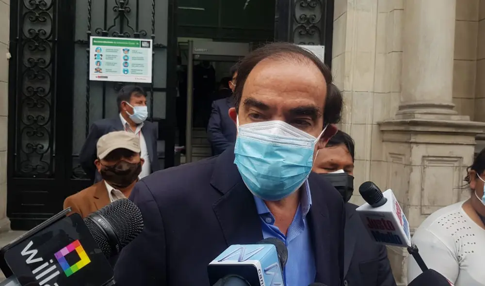 Lescano indicó que está a favor de que se le dé al voto confianza al gabinete de Guido Bellido. Foto: Raúl Egusquiza/URPI-LR