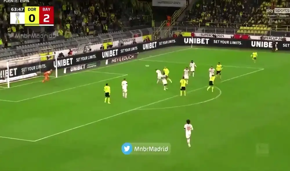 Video del gol de Marco Reus en la Supercopa de Alemania contra el Bayer Múnich. Foto: ESPN