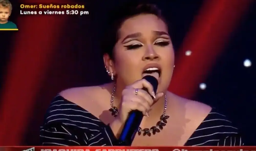 La concursante del equipo de Daniela Darcourt conmocionó a los entrenadores tras interpretar tema dedicado a su abuelo. Foto: Captura / Latina La concursante del equipo de Daniela Darcourt conmocionó a los entrenadores tras interpretar tema dedicado a su abuelo. Foto: Captura / Latina