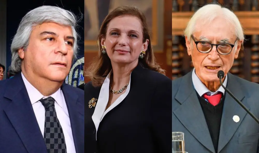 Fernando Olivera, Héctor Béjar y Franca Deza son los tres cancilleres con el periodo más corto en la historia del Perú. Foto: composición/La República Fernando Olivera, Héctor Béjar y Franca Deza son los tres cancilleres con el periodo más corto en la historia del Perú. Foto: composición/La República