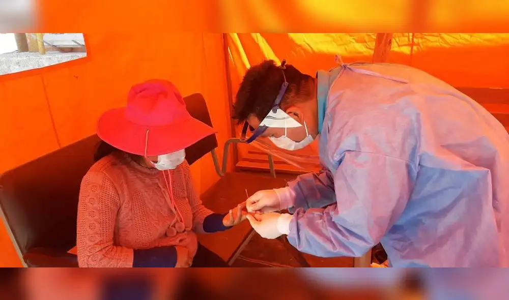 Pruebas son realizadas por personal de la Microred de Salud Cotahuasi. Foto: difusión