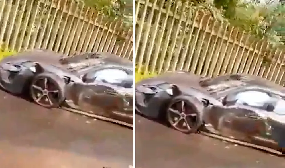 El vehículo de Paolo Guerrero terminó destrozado en el lado del conductor. Foto: Instagram