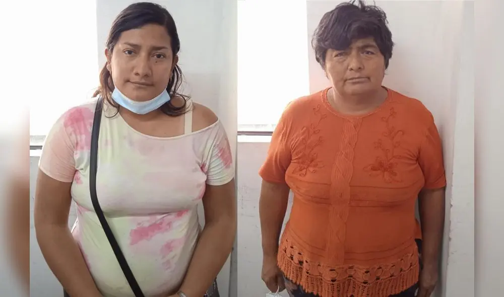 Mujeres fueron trasladadas al Departamento de Investigación Criminal de Pacasmayo. Foto: PNP