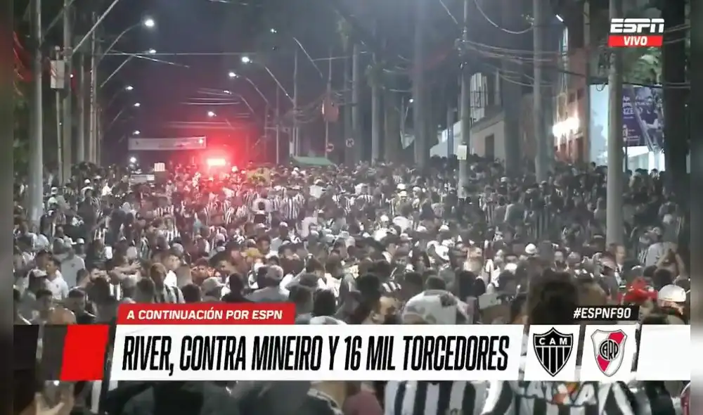 River Plate se enfrentará a Atlético Mineiro por la vuelta de los cuartos de final de la Copa Libertadores. Foto: captura ESPN River Plate se enfrentará a Atlético Mineiro por la vuelta de los cuartos de final de la Copa Libertadores. Foto: captura ESPN