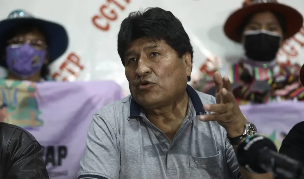 Evo Morales confirmó que se reunió con Pedro Castillo la semana pasada en Palacio de Gobierno. Foto: Aldair Mejía/La República Evo Morales confirmó que se reunió con Pedro Castillo la semana pasada en Palacio de Gobierno. Foto: Aldair Mejía/La República