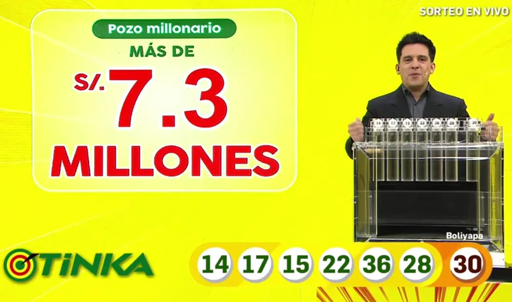 Este miércoles 18 de agosto se juega la Tinka por un monto que supera los siete millones de soles. Foto: captura Tinka