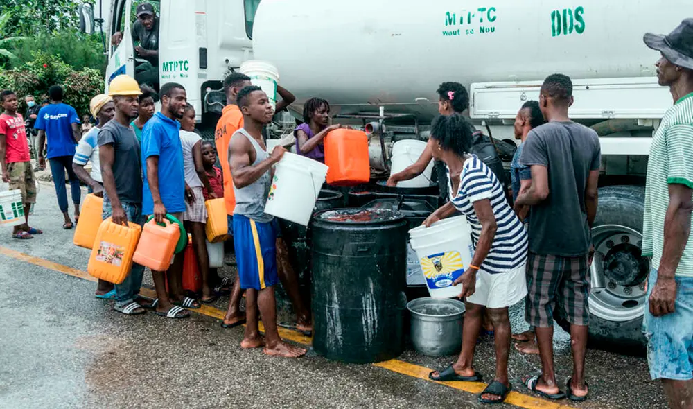 Haití necesita desde agua potable, alimentos y productos de higiene básicos hasta medicamentos, equipos de salud, insumos y personal médico y apoyo logístico. Foto: AFP Haití necesita desde agua potable, alimentos y productos de higiene básicos hasta medicamentos, equipos de salud, insumos y personal médico y apoyo logístico. Foto: AFP