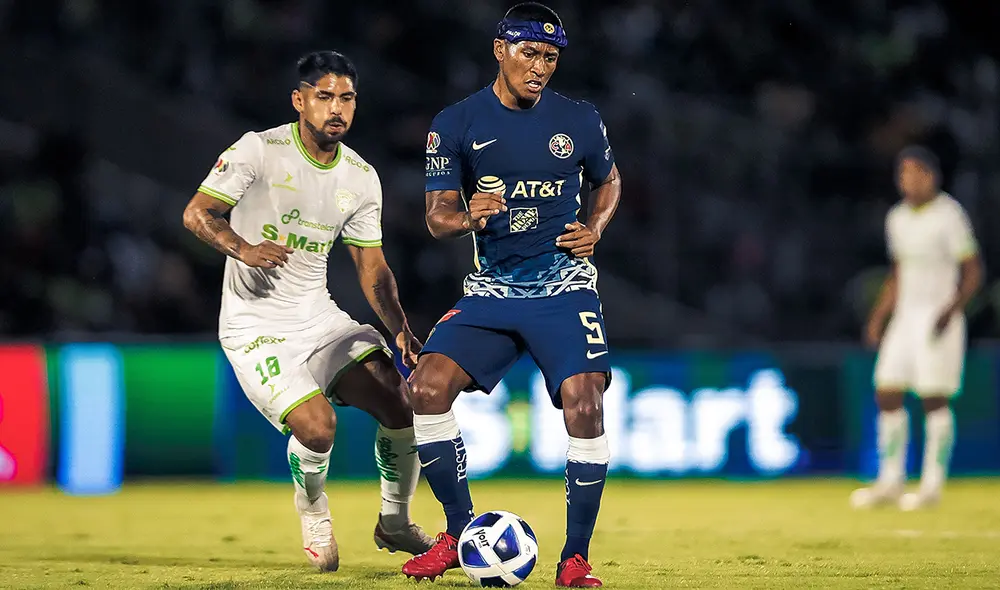 Aquino disputó 58 minutos y acertó el 97% de los pases que dio. Foto: Twitter Club América de México Aquino disputó 58 minutos y acertó el 97% de los pases que dio. Foto: Twitter Club América de México