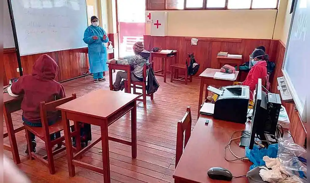 Distanciamiento. La institución educativa de Tolapalca se situa a más de 4 mil metros de altura sobre el nivel del mar. Distanciamiento. La institución educativa de Tolapalca se situa a más de 4 mil metros de altura sobre el nivel del mar.