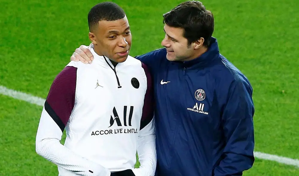 Pochettino señaló que Mbappé se siente contento en el PSG. Foto: EFE Pochettino señaló que Mbappé se siente contento en el PSG. Foto: EFE