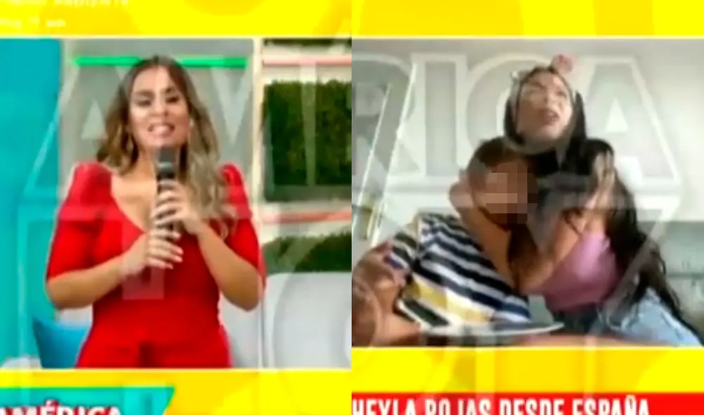 La exconductora de Estás en todas describió el momento en que volvió a abrazar a su hijo. Foto: captura/América TV
