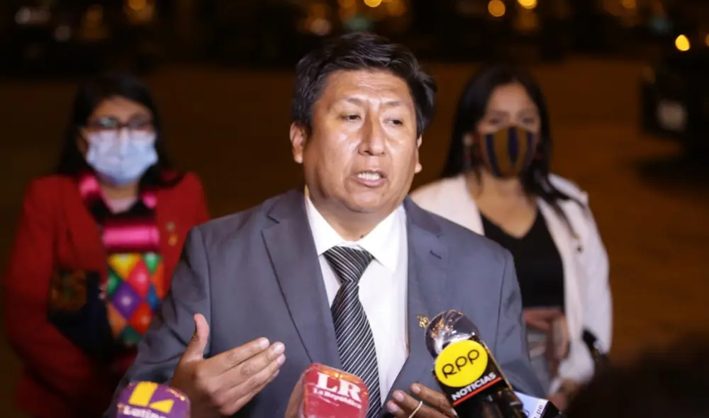 Waldemar Cerrón retiró su firma de la moción de Perú Libre para censurar a la Mesa Directiva. Fotos: Carlos Félix/La República