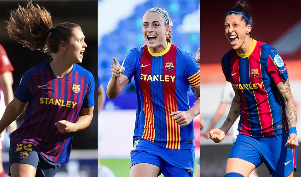 El premio será entregado en una ceremoria en Estabul, Turquía. Foto: composicipon LR / Twitter Lieke Martens /Alexia Putellas /Jenn1 Hermos0