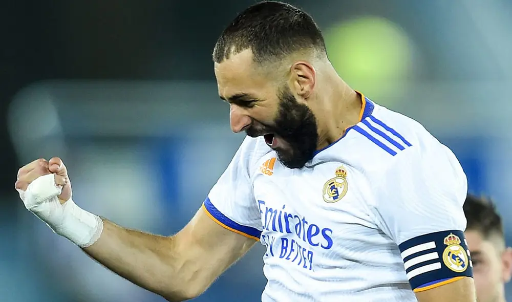 Karim Benzema anotó dos goles en la primera fecha de La Liga frente al Alavés. Foto: Twitter @realmadrid
