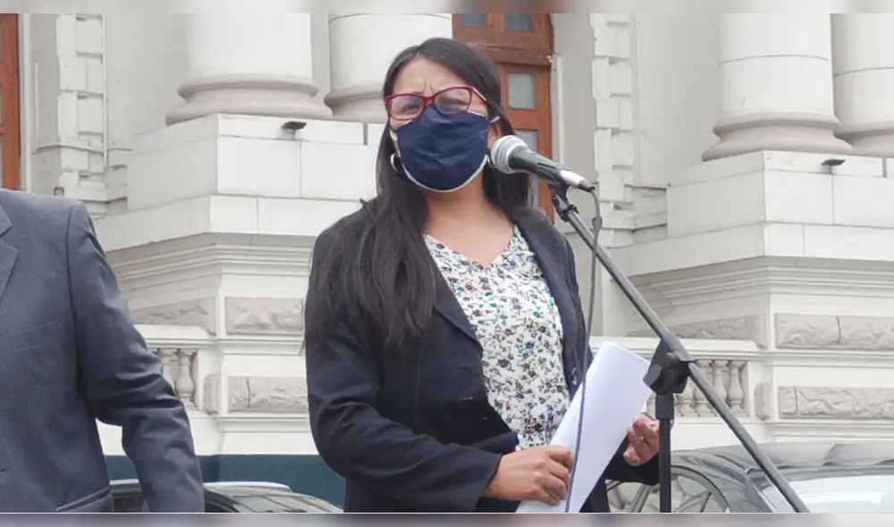 Ruth Luque fue elegida por Juntos por el Perú para el periodo congresal 2021 - 2026. Foto: GLR. Ruth Luque fue elegida por Juntos por el Perú para el periodo congresal 2021 - 2026. Foto: GLR.