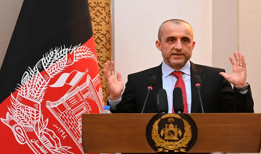 En 2020, Amrullah Saleh se convirtió en vicepresidente de Afganistán. Foto: AFP En 2020, Amrullah Saleh se convirtió en vicepresidente de Afganistán. Foto: AFP