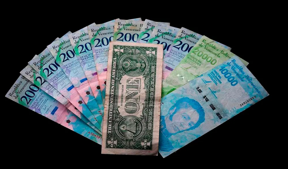 Precio del dólar en Venezuela, según página Dolar Today. Foto: AFP Precio del dólar en Venezuela, según página Dolar Today. Foto: AFP