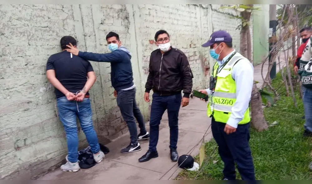 El delincuente pretendía escapar corriendo del lugar luego del acto cometido. Foto: difusión El delincuente pretendía escapar corriendo del lugar luego del acto cometido. Foto: difusión