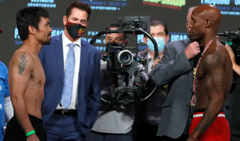 Manny Pacquiao vuelve a los cuadriláteros tras su última pelea en julio de 2019. Foto: AFP