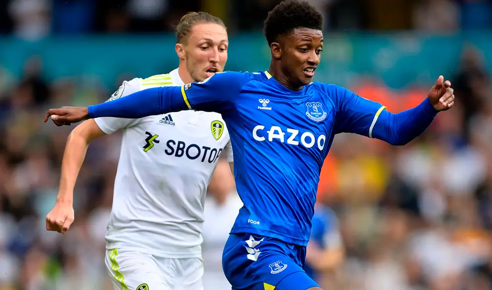 Grey marcó uno de los tantos de Everton en Elland Road. Foto: Everton Grey marcó uno de los tantos de Everton en Elland Road. Foto: Everton