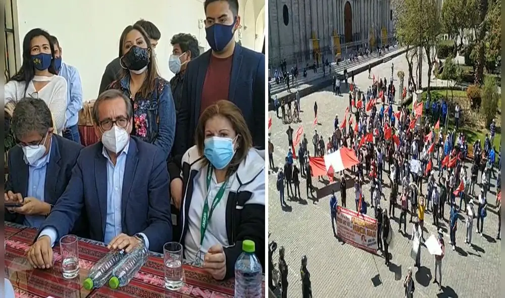 Políticos fueron invitados por Frente Demócrata Arequipa. Foto: La República