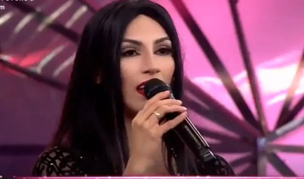 Allison Pastor realizó una presentación temática de los Locos Adams. Foto: captura América