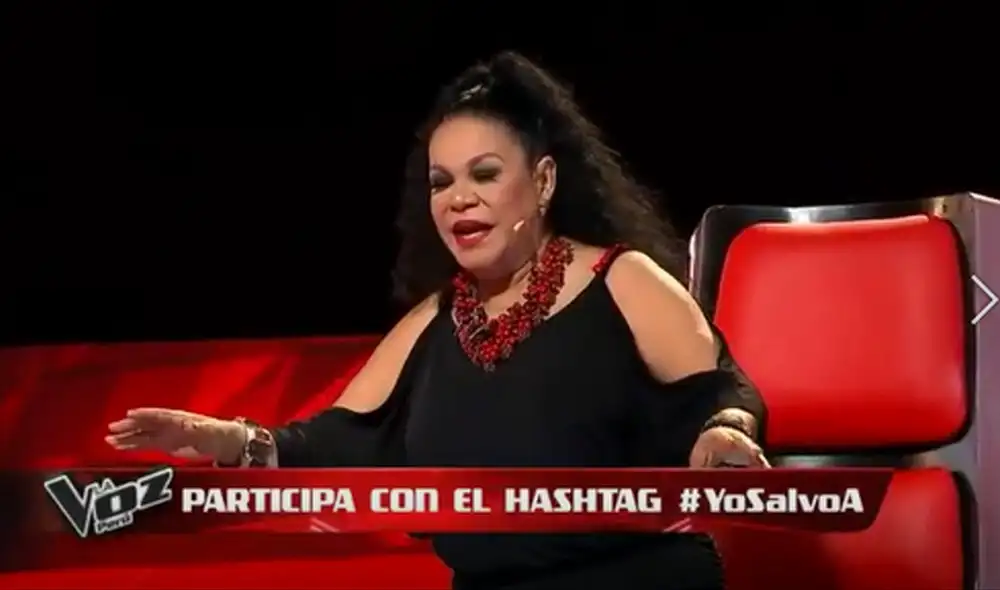 Eva Ayllón le aseguró al cantante de reggae Iván MC, del equipo Mike Bahía, que podría hacerle la competencia en ese género musical. Foto: captura La voz Perú/Latina