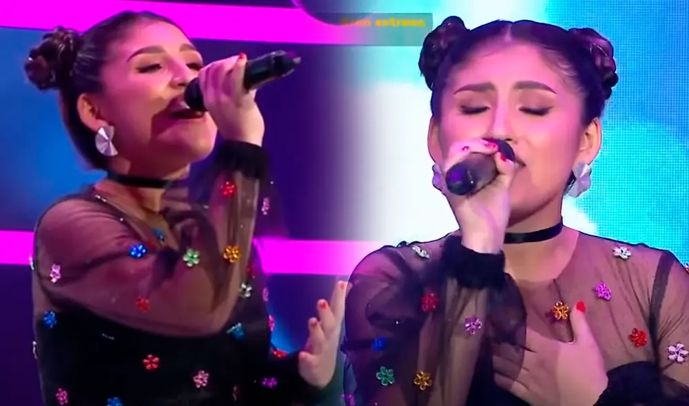 "Esta canción me la dedico a mí", dijo la joven cantante tras su interpretación que hizo derramar las lágrimas del jurado. Foto: captura/Latina "Esta canción me la dedico a mí", dijo la joven cantante tras su interpretación que hizo derramar las lágrimas del jurado. Foto: captura/Latina