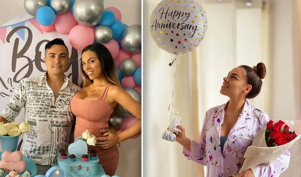 “Un año de casados. Te amo infinito”, escribió Aída Martínez en redes sociales. Foto: composición/Instagram