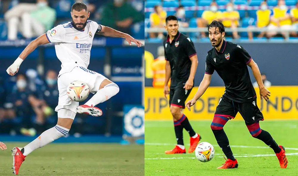 Real Madrid y Levante medirán fuerzas este domingo 22 de agosto por la fecha 2 de LaLiga. Foto: composición/Twitter