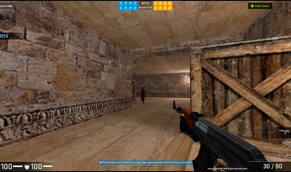 Counter-Strike 1.6 cuenta con una versión para web que permite jugar gratis en los mapas clásicos con gamers de todo el mundo. Foto: My Small World Counter-Strike 1.6 cuenta con una versión para web que permite jugar gratis en los mapas clásicos con gamers de todo el mundo. Foto: My Small World